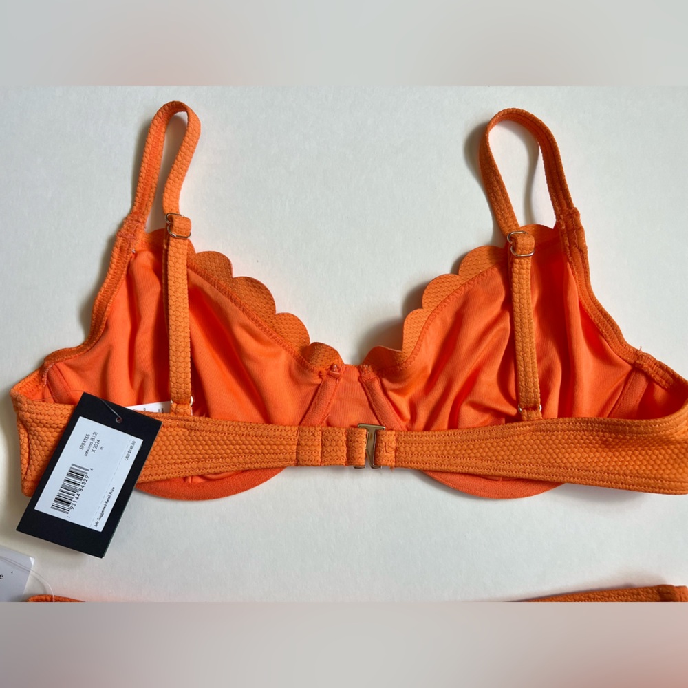 NEW Kate Spade Pique Scallops Bikini Set - Picture 3 of 12